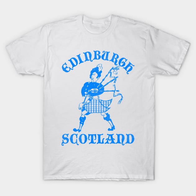 Edinburgh Scotland Retro Tourist Souvenir T-Shirt by darklordpug